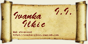 Ivanka Ilkić vizit kartica